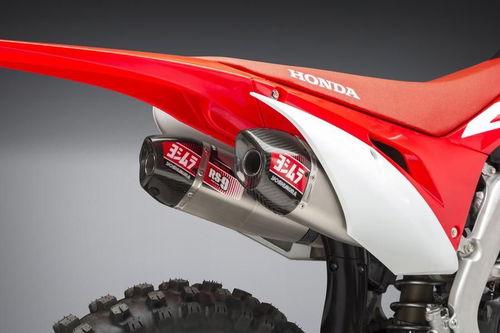 Yoshimura RS-9T Dual Stainless/Carbon Full System - 18-21 CRF250R/RX