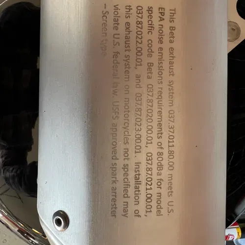Beta 350/390 OEM exhaust 2020-2024
