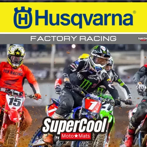 Husqvarna 2' x 8' SuperCool Banner - Great for the Pits, Garage, Display Decor