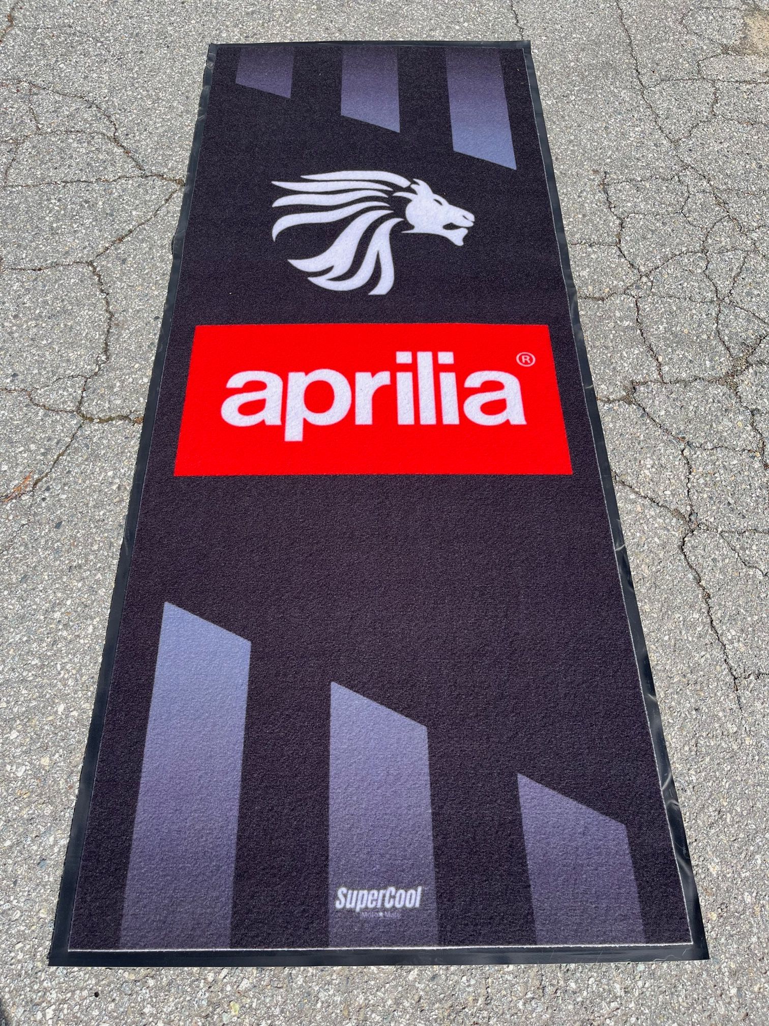 SuperCool - Aprilia-  shop display  mats - Large -32" x 6.5' 