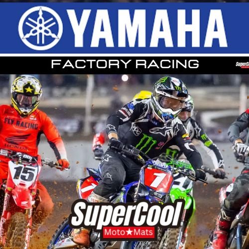 Yamaha 2' x 8' SuperCool Banner - Great for the Pits, Garage, Display Decor