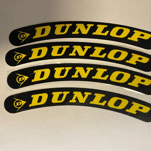 Dunlop Tire Stickers 4 Pack