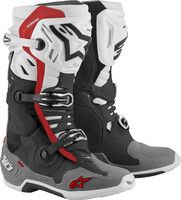 Tech 10 Super Vented Black White Grey Red colorway