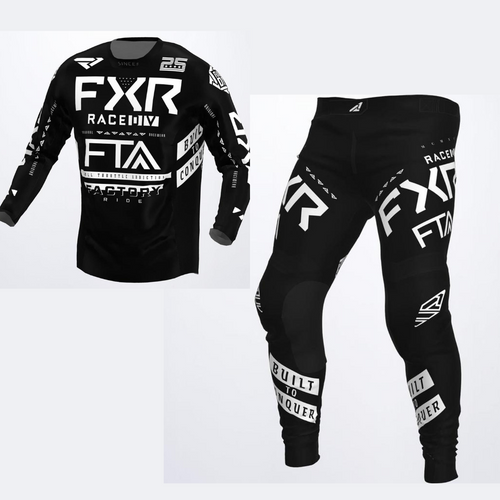 FXR Racing Podium Gladiator Pant/Jersey Black Combo 