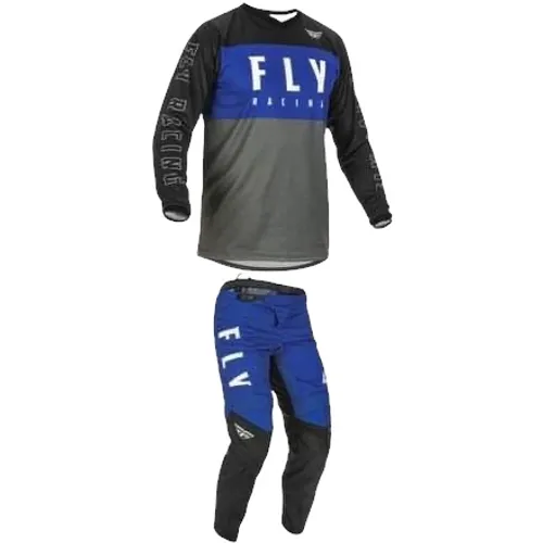 FLY F-16 Blue Grey Black Colorway Pant & Jersey Combo