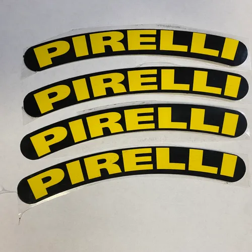 Pirelli Tire Stickers 4 Pack