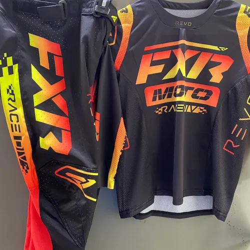 FXR Youth Revo Pant/Jersey Combo Tequila Sunset 