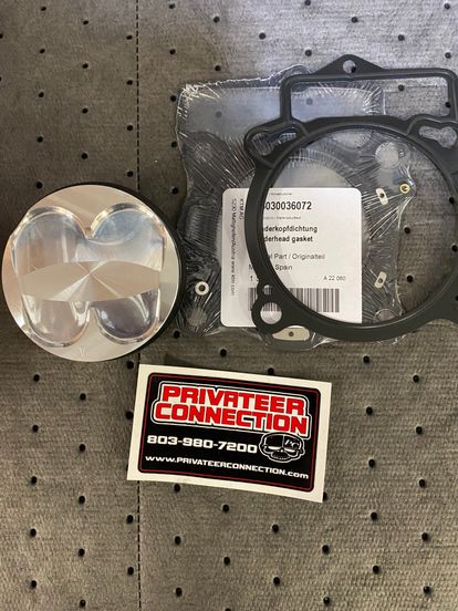 NEW 22.5-24 KTM Husky Piston Kit With Gaskets