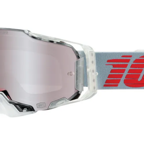 100% Armega Goggles w/ HiPer Silver Mirror Lens