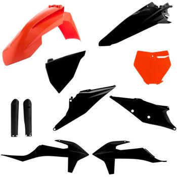 Acerbis Full Plastic Kit Orange/Black