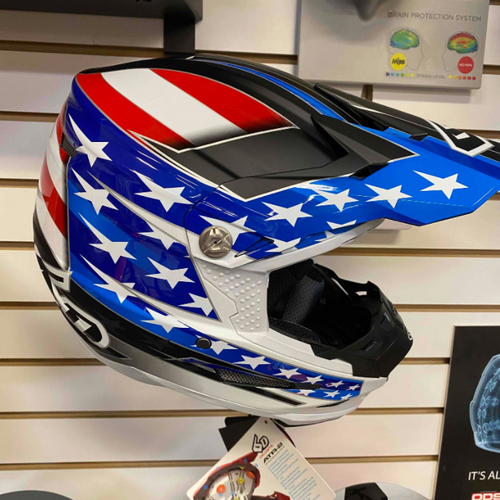 NEW 6D ATR 2 Super Patriot Red White Blue Gloss Matte Helmet