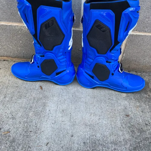 Alpinestars Tech 10 Blue Boots Size 9 