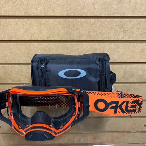 Oakley Airbrake Moto Orange W Clear Lens
