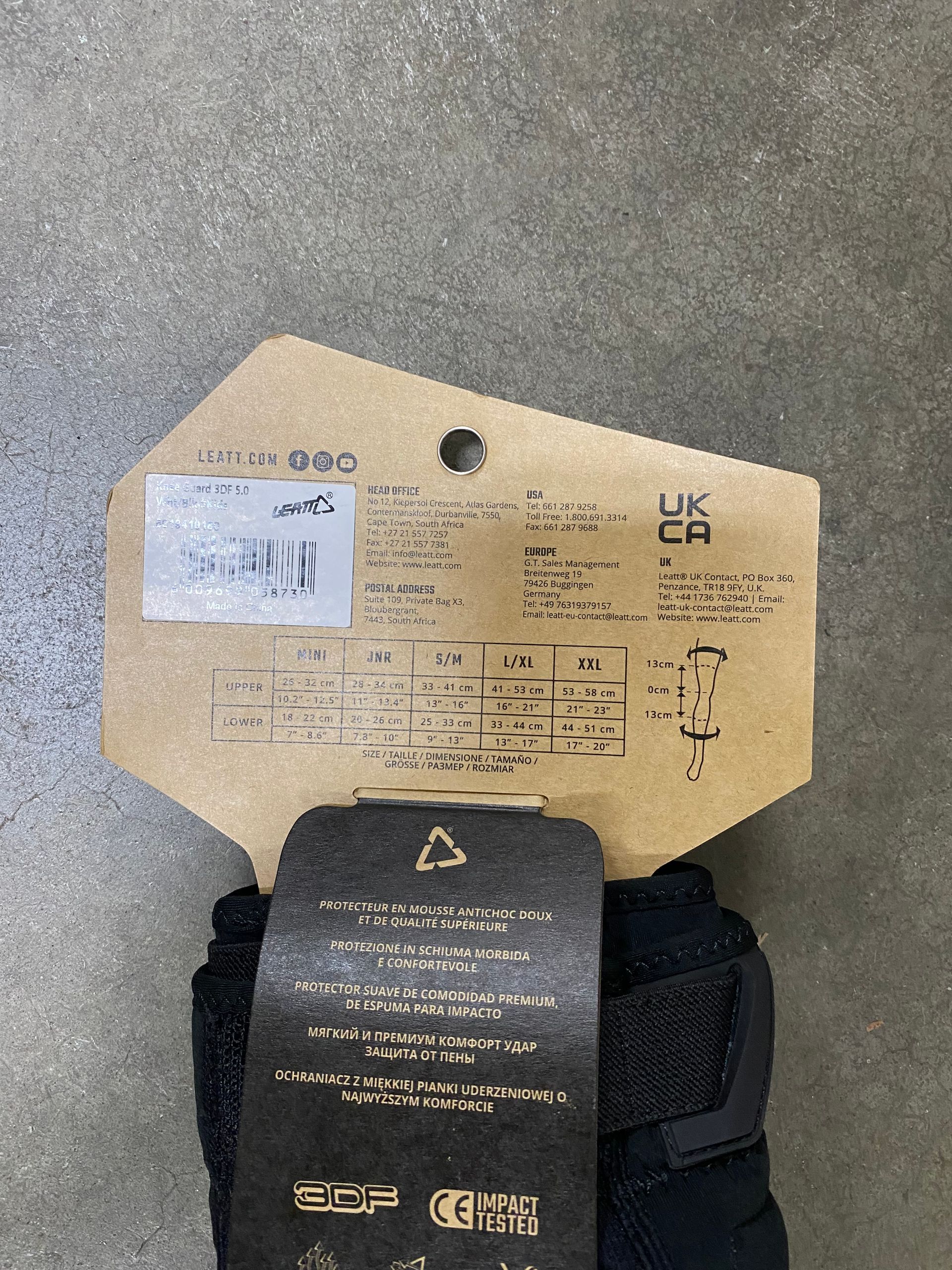 Leatt knee Guard 3DF 5.0 Size mini