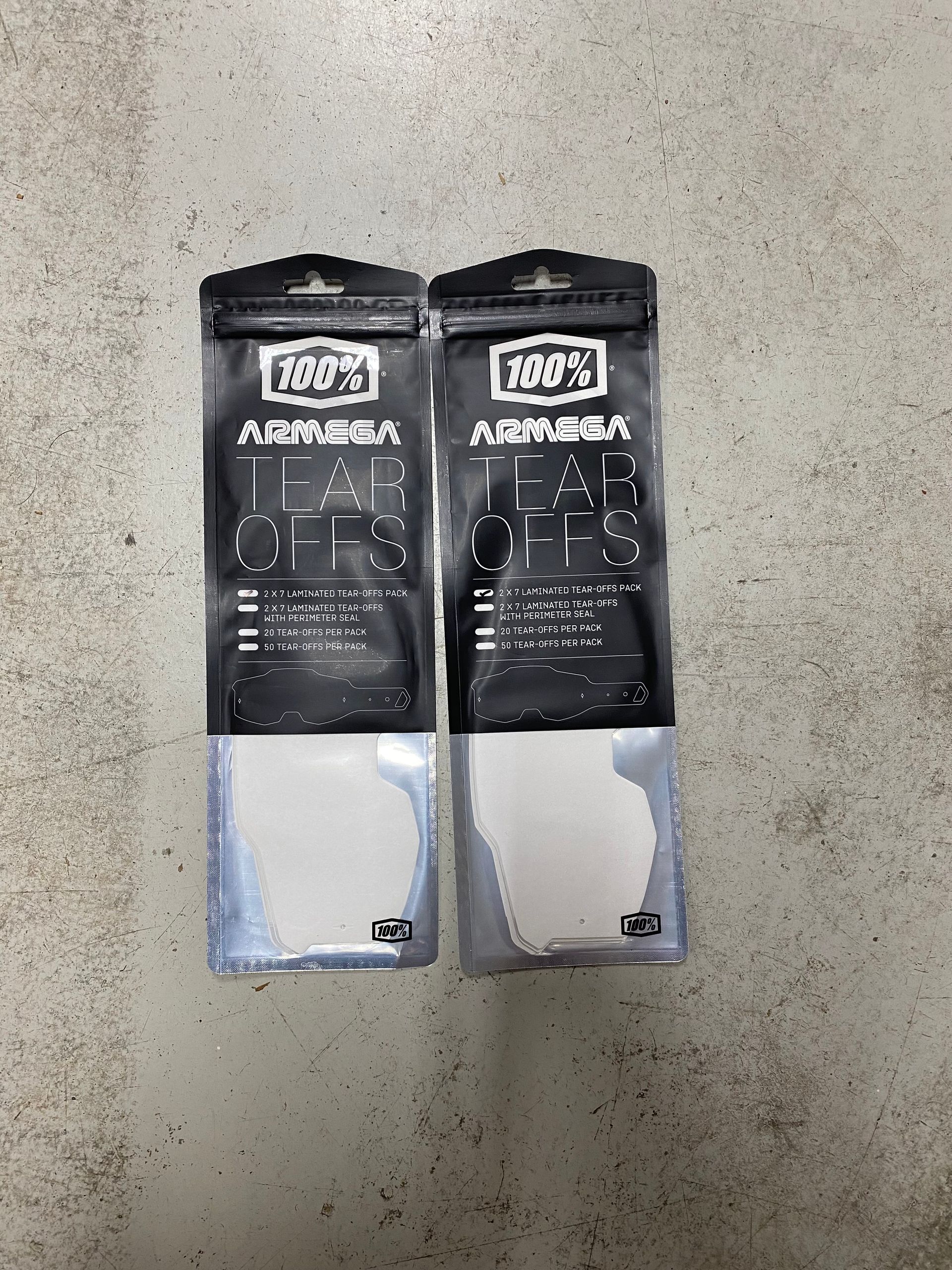 100 resdue Armega Tear Offs Laminated