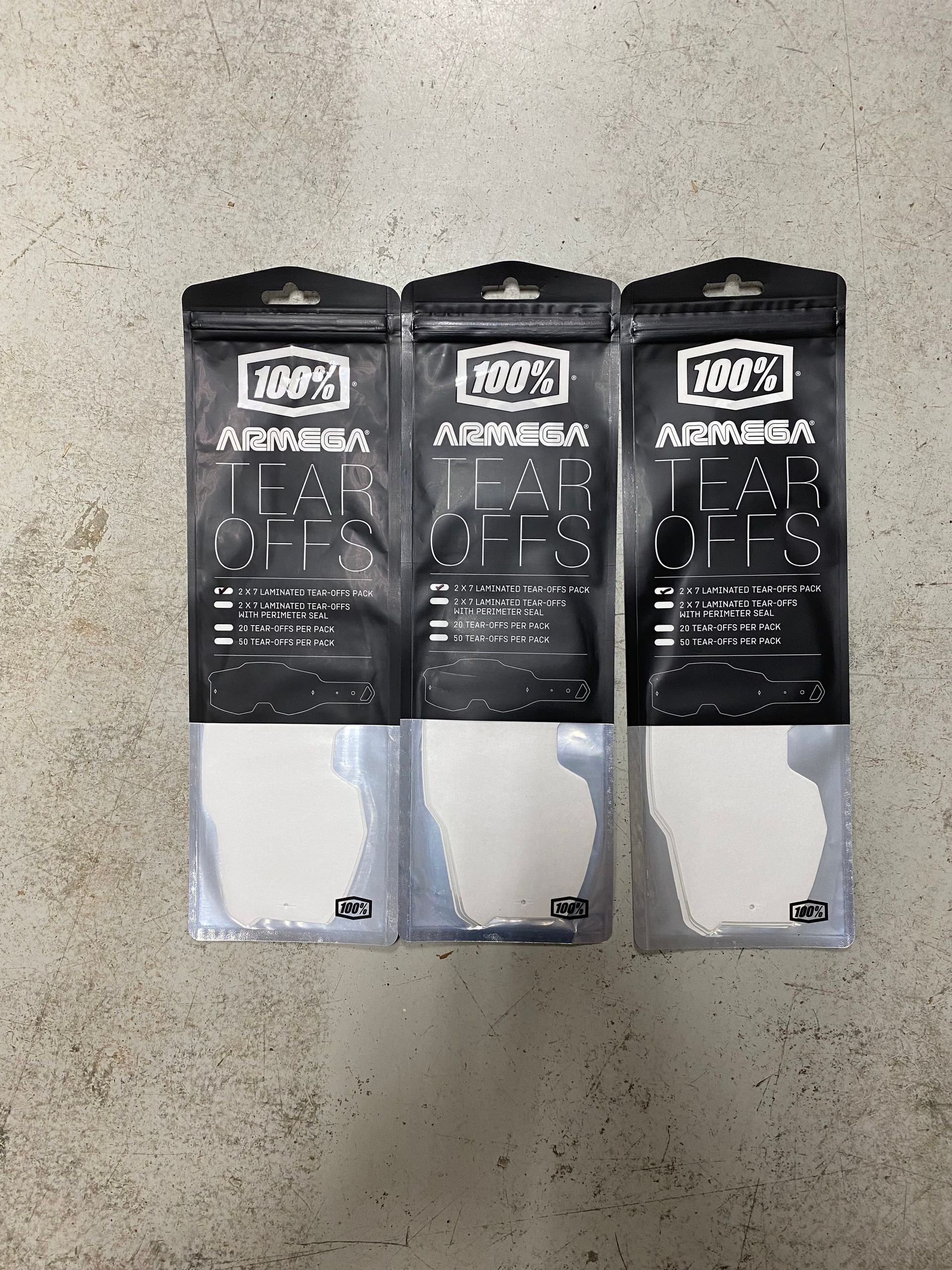 3- Packs 100% Armega Laminate Tearoffs 