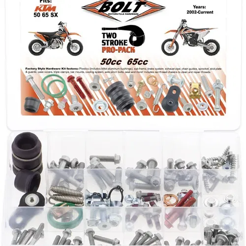 BOLT KTM 2 Stroke 50-65 Pro Pack Hardware kit