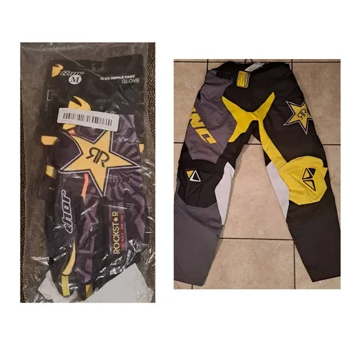 2pc Rockstar Pants And Gloves 32 & Large Motocross Riding Gear
