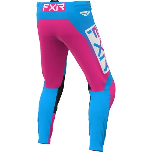 FXR Clutch MX Offroad Pants Cyan/E-Pink Size 36