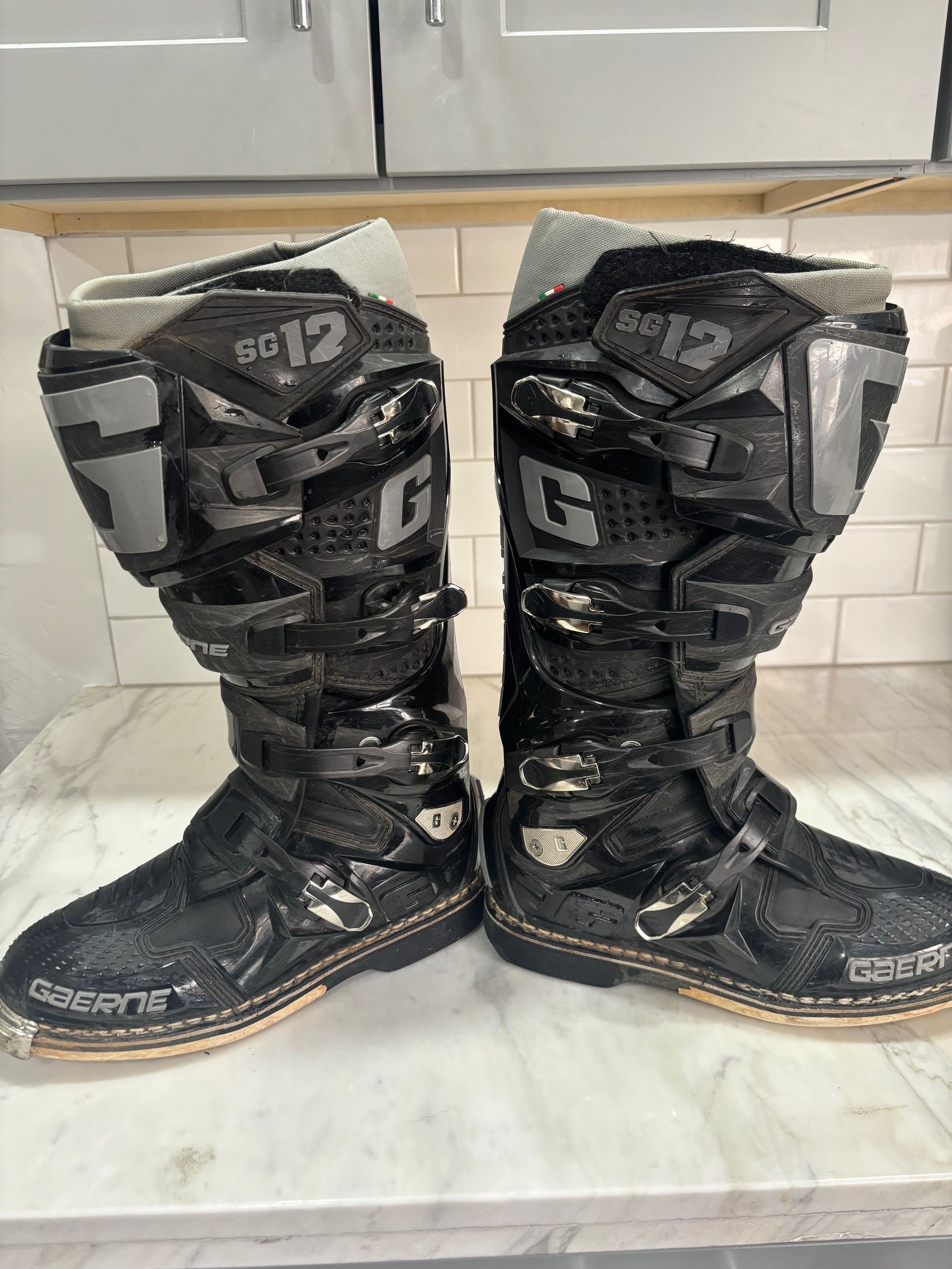 Gaerne SG-12 MX Boots - Black / Size 42 / 9