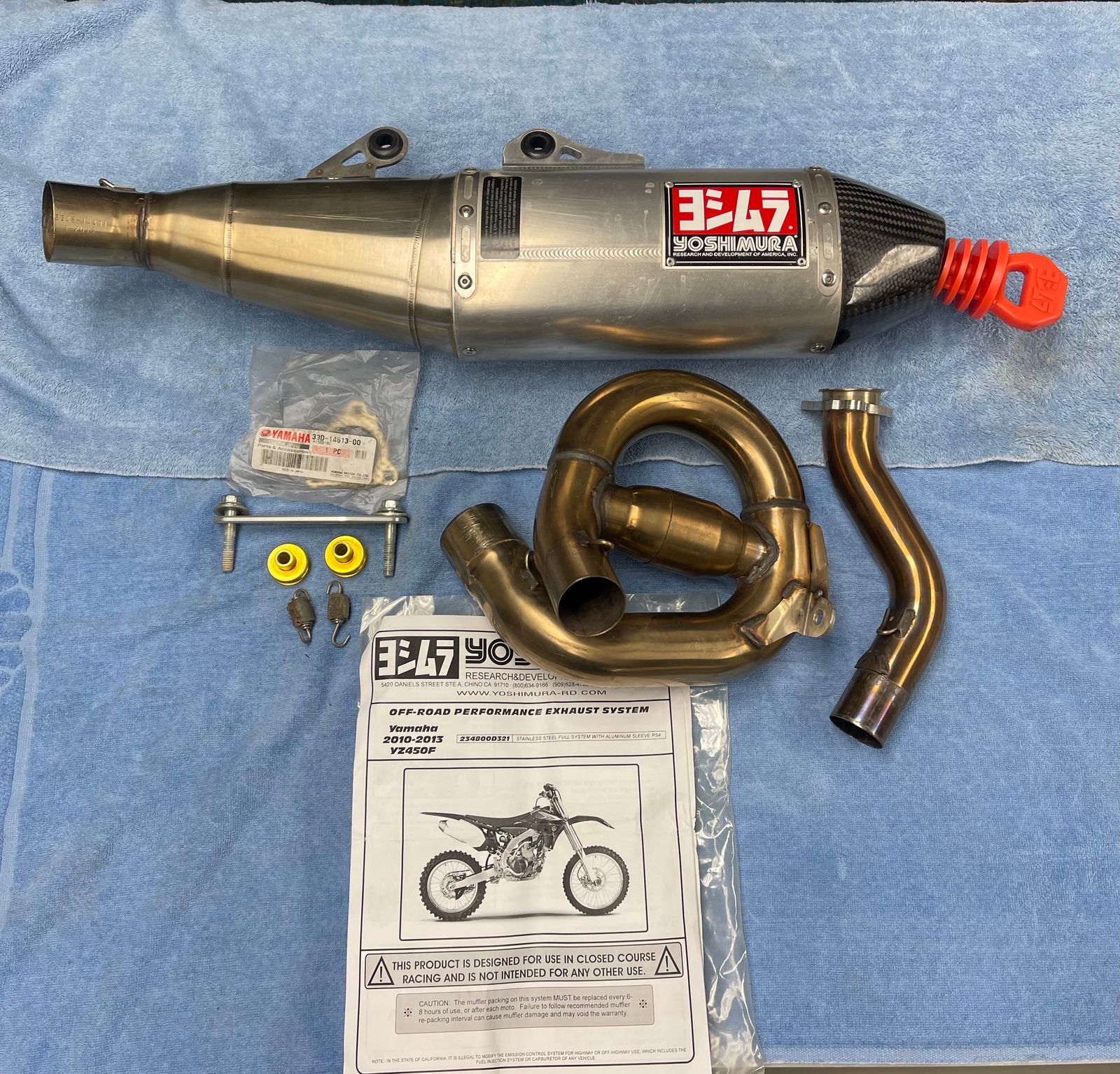 2010 - 2013 Yoshimura Full Complete Yamaha RS4 YZ450F Exhaust System
