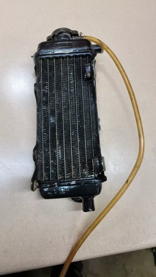 Kawasaki KDX 200 220 Right Radiator oem 95-06  Fill side