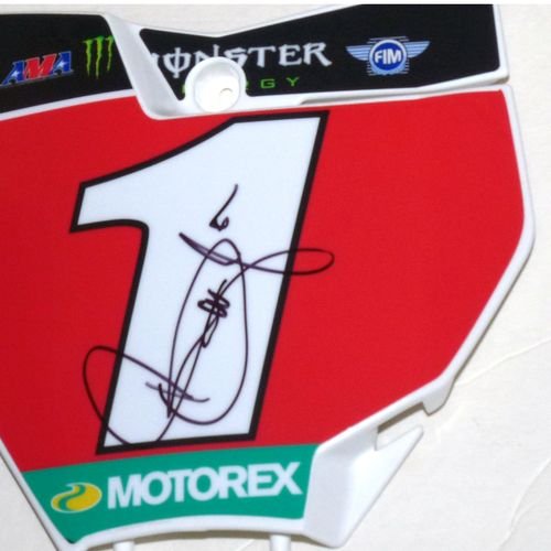 RYAN DUNGEY #1 SIGNED  RED   Number  PLATE 