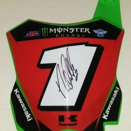 RYAN Villopoto #1 SIGNED  RED   Number  PLATE 