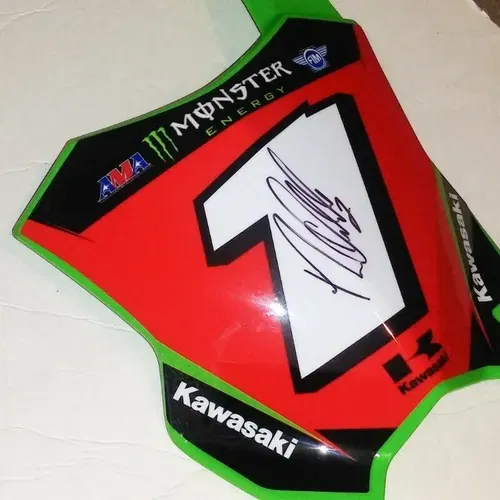 RYAN Villopoto #1 SIGNED  RED   Number  PLATE 