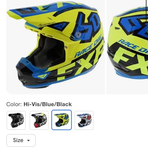 6D ATR-2Y Racing division FXR Helmet Youth XL 52-53cm Excellent