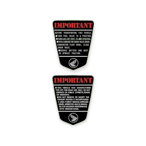 Honda CT70H Side Decal Set