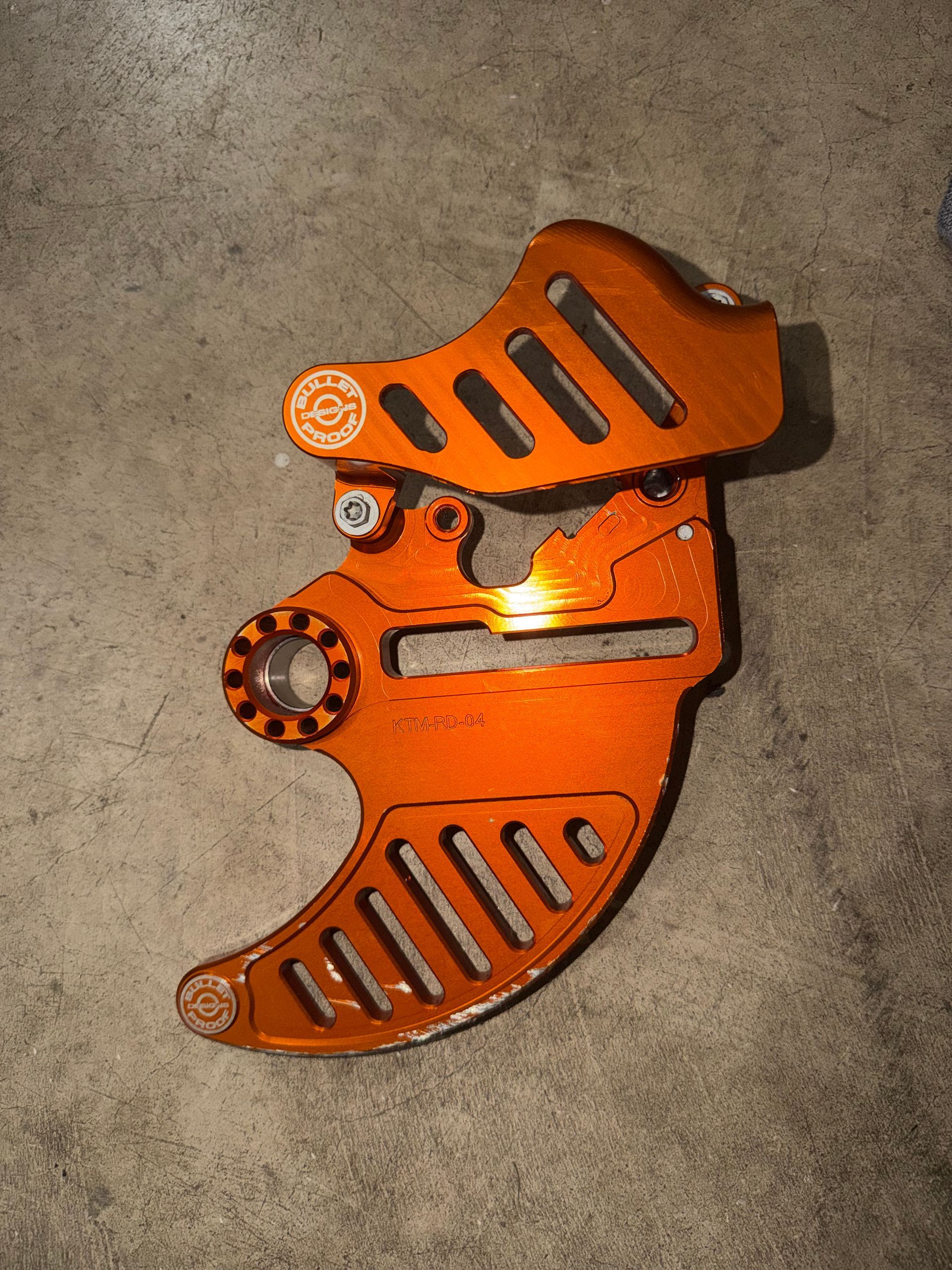 Rear Brake Rotor And Caliber Guard 