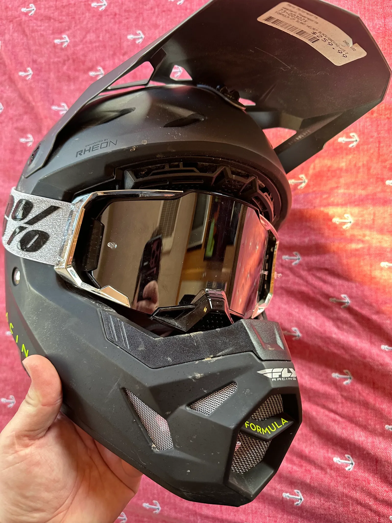 Fox Helmet w/ 100 Goggles