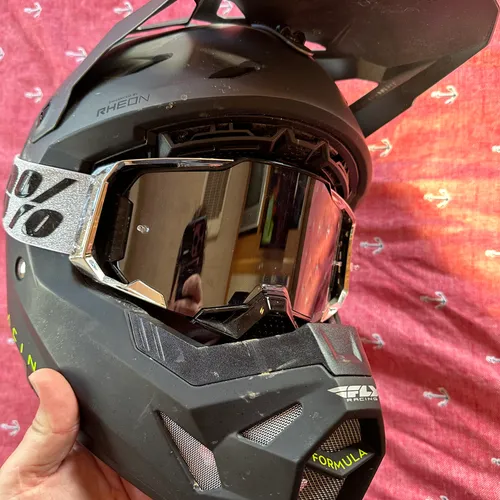 Fox Helmet w/ 100 Goggles 