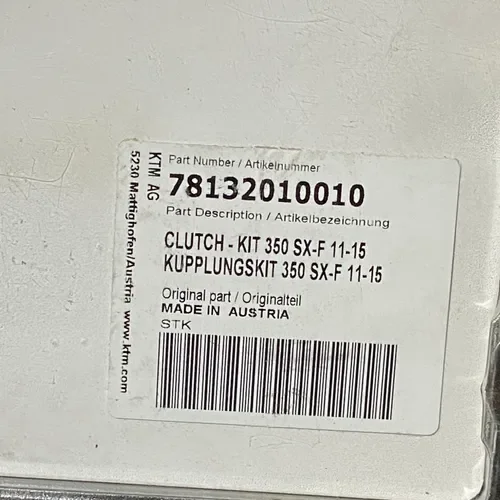 KTM OEM Clutch Kit  -350 SX-F/XC-F 11-15  -250 SX-F/XC-F 13-15 Part #78132010010