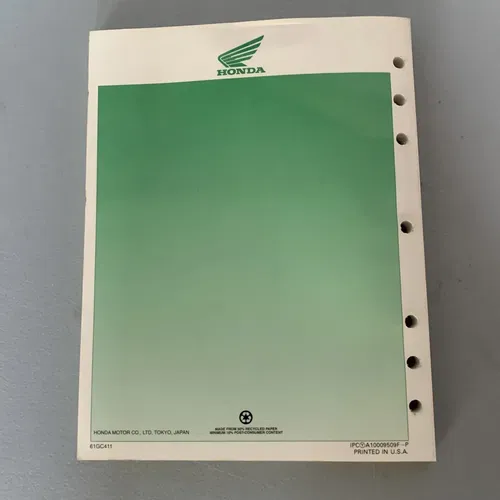 GENUINE OEM HONDA SERVICE REPAIR MANUAL 1985-1994 CR80R 86 87 88 89 90 91 92 93