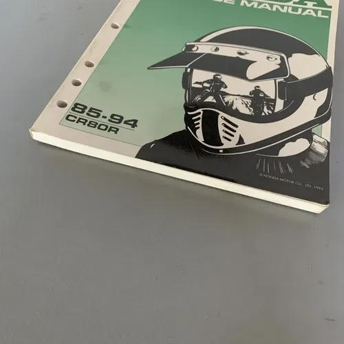GENUINE OEM HONDA SERVICE REPAIR MANUAL 1985-1994 CR80R 86 87 88 89 90 91 92 93