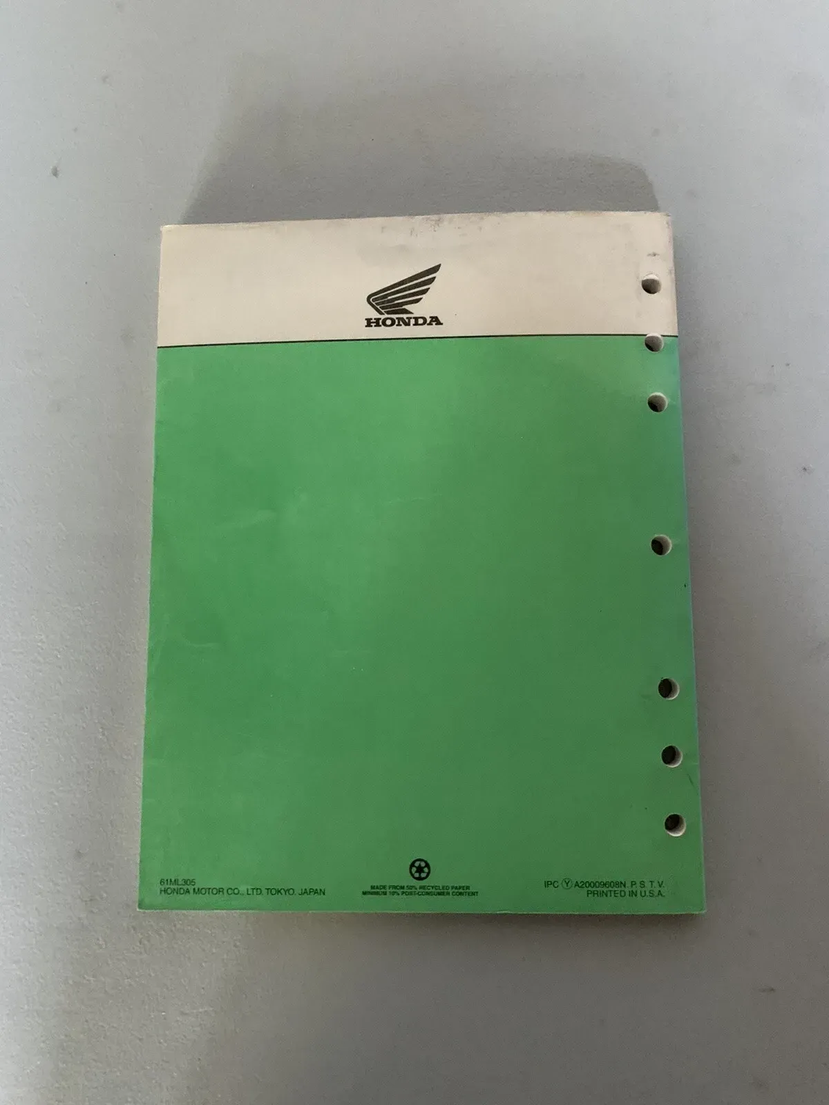 GENUINE OEM HONDA SERVICE REPAIR MANUAL 1992-2001 CR500R 93 94 95 96 97 98 99 00
