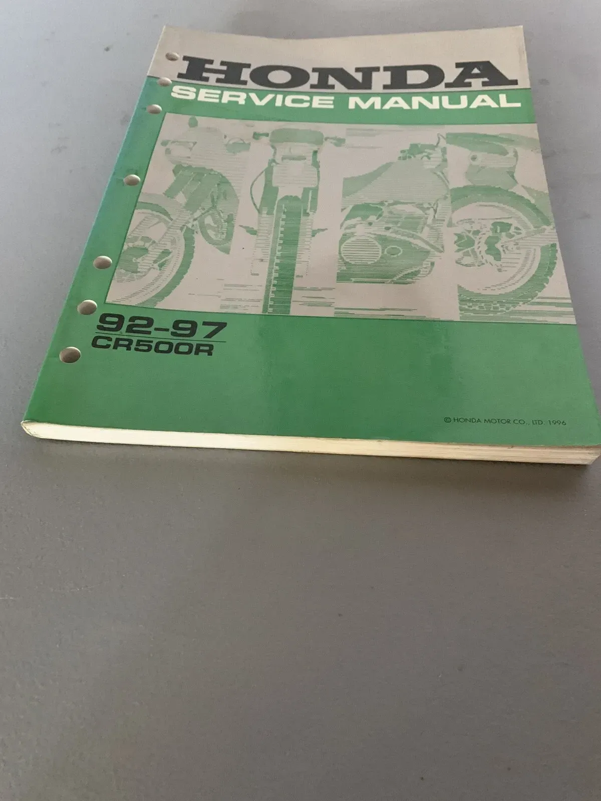 GENUINE OEM HONDA SERVICE REPAIR MANUAL 1992-2001 CR500R 93 94 95 96 97 98 99 00
