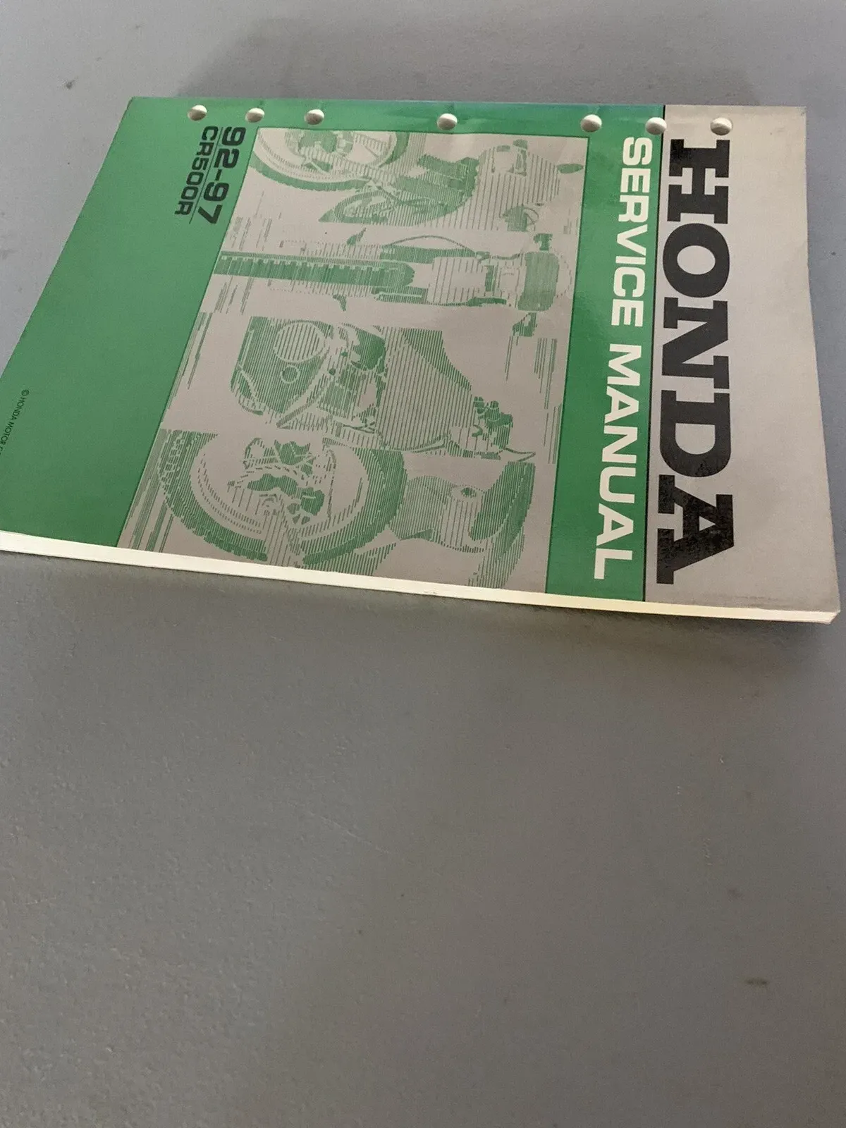 GENUINE OEM HONDA SERVICE REPAIR MANUAL 1992-2001 CR500R 93 94 95 96 97 98 99 00