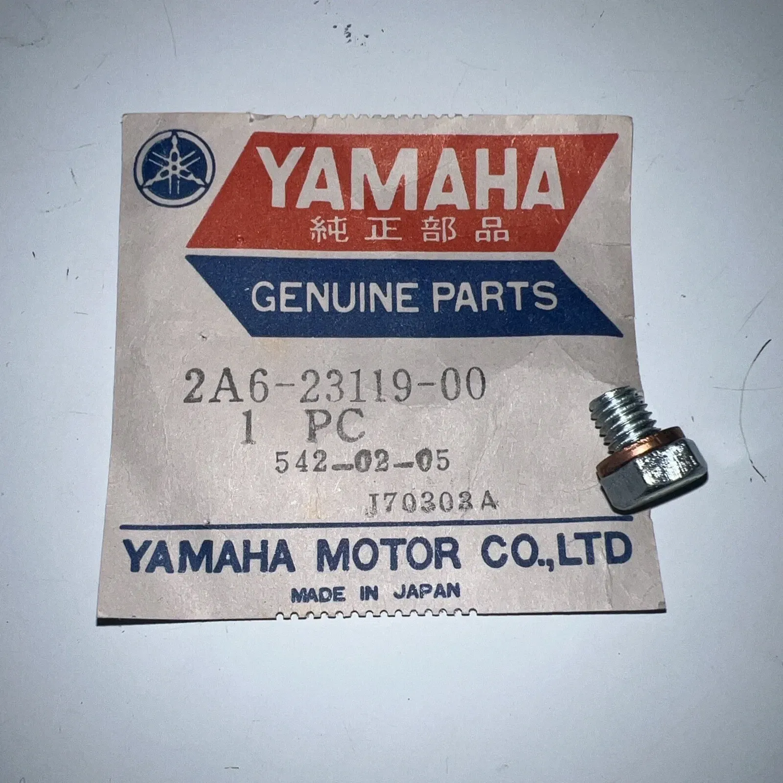 YAMAHA FRONT FORK DRAIN BOLT YZ80 YZ125 DT XT TT RZ 350 125 175 225 XS 1100 400