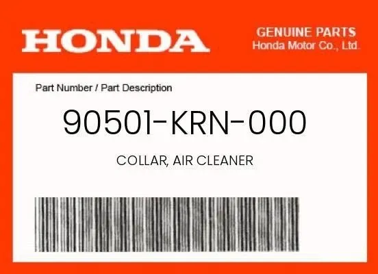 GENUINE OEM HONDA COLLAR AIR CLEANER 90501-KRN-000