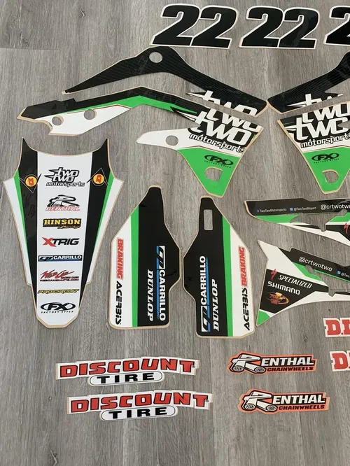 CHAD REED 22 TWO TWO MOTORSPORT GRAPHICS KIT KAWASAKI KX450F 2013 2014 2015