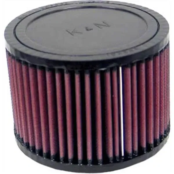 K&N Universal Round Straight Air Filter - 2 7/16" I.D. - Black - RU-0880