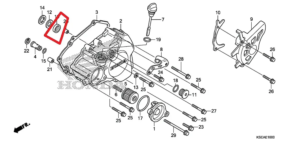 HONDA STATOR COVER OIL SEAL CRF250R/X CRF150R/RB TRX450R/ER CRF450R/X GL1800