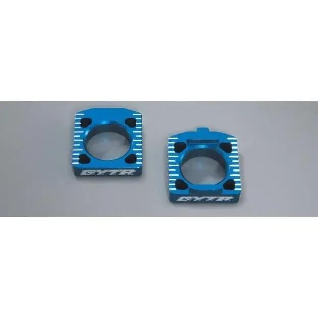 GENUINE YAMAHA GYTR BLUE AXLE CHAIN ADJUSTER BLOCKS YZ450F YZ250F 2009-2013
