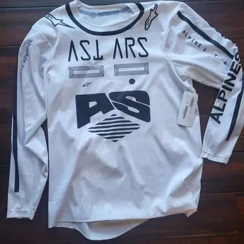 ALPINESTARS RACER FOUND JERSEY WHITE LG / RACER FOUND PANTS BLACK 34