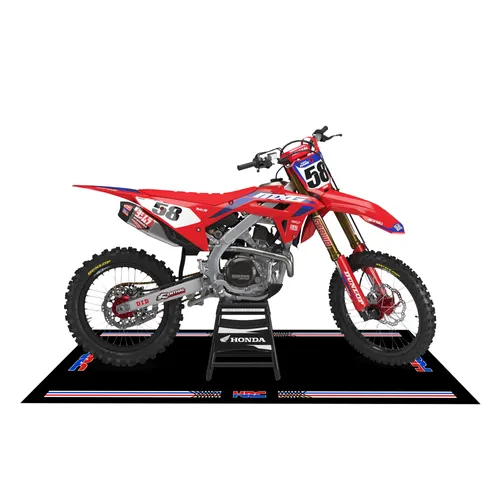 Motorcycle Pit Garage Floor Mat Carpet Honda HRC