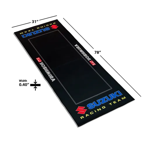 Motorcycle Pit Garage Floor Mat Carpet Team Suzuki Racing