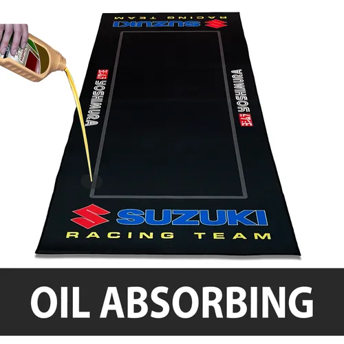 Motorcycle Pit Garage Floor Mat Carpet Team Suzuki Racing